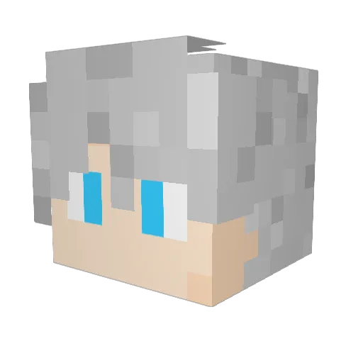 You_Chi Minecraft avatar head, 3D render