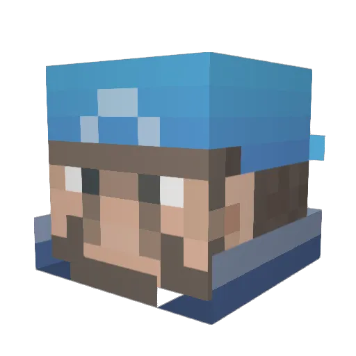 You_Eri Minecraft avatar head, 3D render
