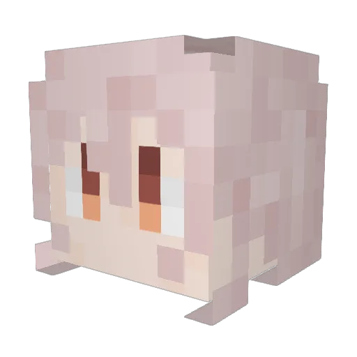 You_are_an_egg Minecraft avatar head, 3D render