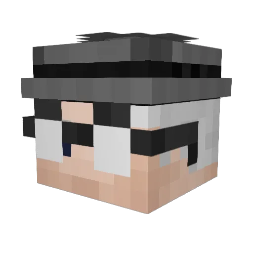 You_not_me Minecraft avatar head, 3D render