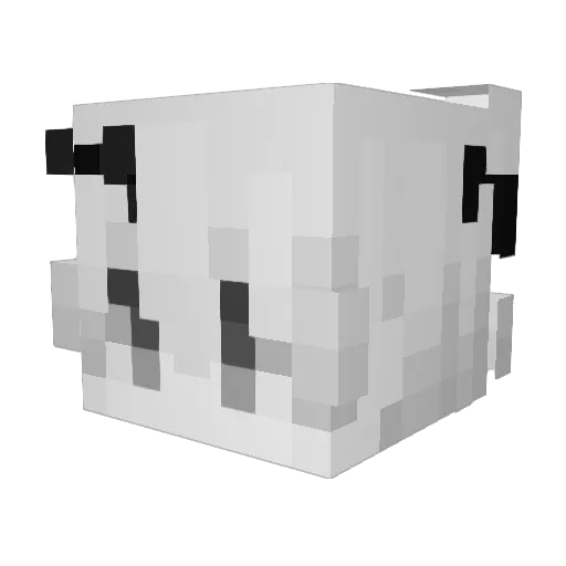 Youbka Minecraft avatar head, 3D render