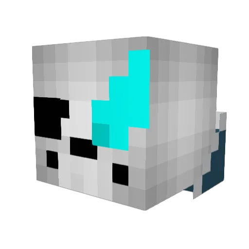 YoucefDzPro02 Minecraft avatar head, 3D render