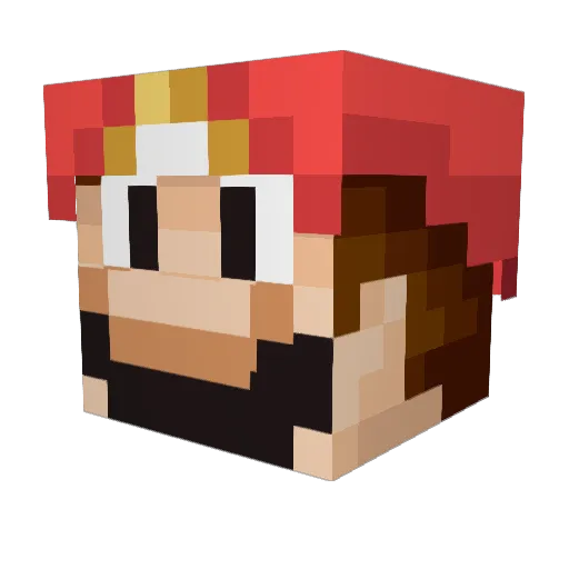 Youf56 Minecraft avatar head, 3D render