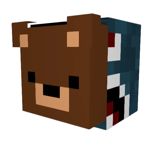 Yougi_On_Top Minecraft avatar head, 3D render