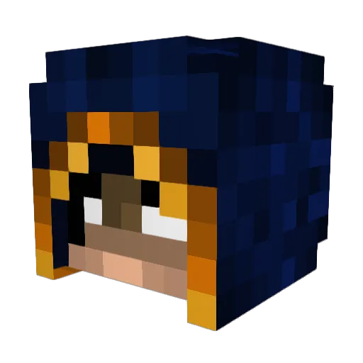 Youknowwhatzj Minecraft avatar head, 3D render