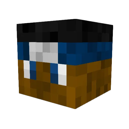Youlty Minecraft avatar head, 3D render