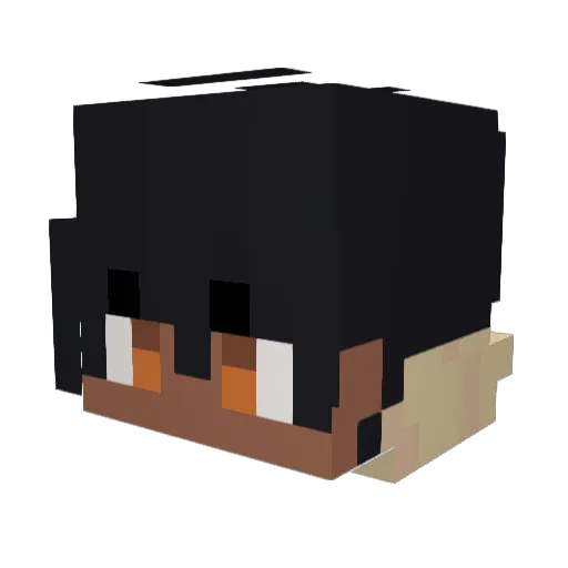 YoumYT Minecraft avatar head, 3D render