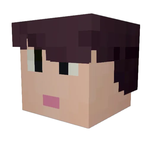 YounJason Minecraft avatar head, 3D render