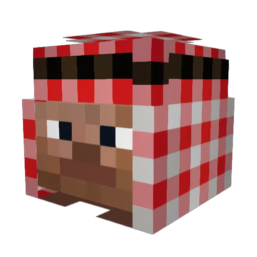 Younes21312 Minecraft avatar head, 3D render