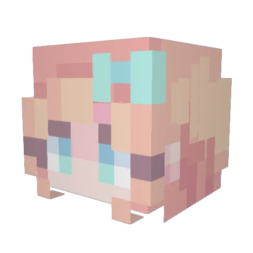 Young221 Minecraft avatar head, 3D render