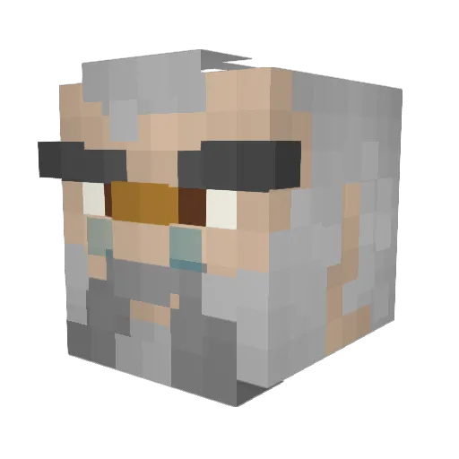 Young95 Minecraft avatar head, 3D render