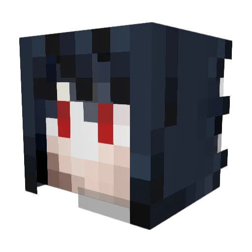 YoungAkashi Minecraft avatar head, 3D render
