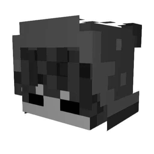 YoungAntonix Minecraft avatar head, 3D render
