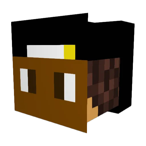 YoungB17 Minecraft avatar head, 3D render