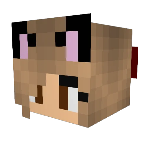 YoungDude Minecraft avatar head, 3D render
