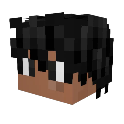 YoungDunce Minecraft avatar head, 3D render