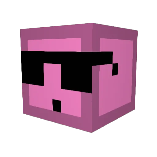 YoungFard Minecraft avatar head, 3D render