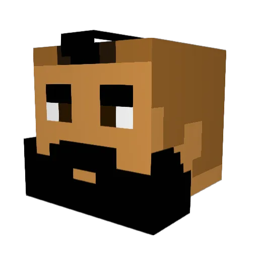 YoungFlex12 Minecraft avatar head, 3D render