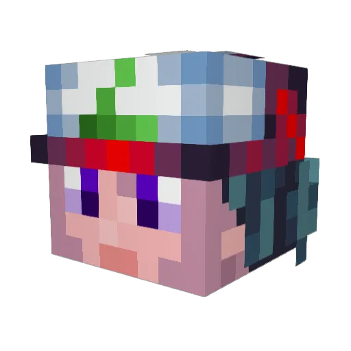 YoungFuture96 Minecraft avatar head, 3D render