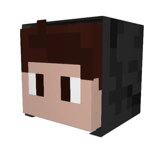 YoungGoblin Minecraft avatar head, 3D render