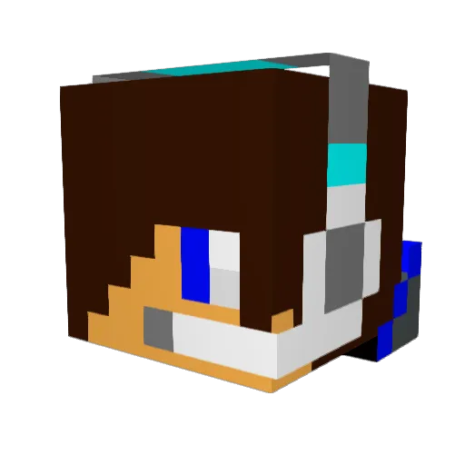 YoungGuido Minecraft avatar head, 3D render