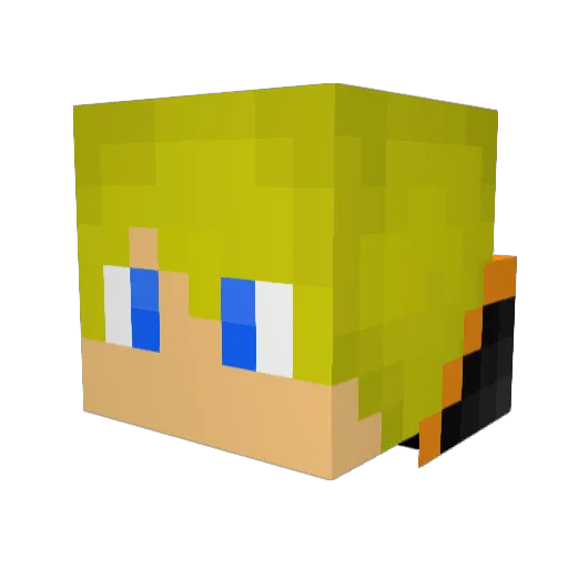 YoungGuns Minecraft avatar head, 3D render