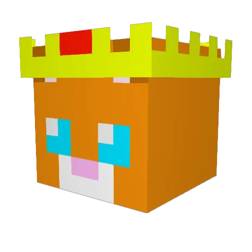 YoungHOVA Minecraft avatar head, 3D render