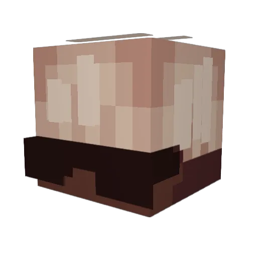YoungMTNZ Minecraft avatar head, 3D render