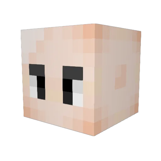 YoungPablo Minecraft avatar head, 3D render