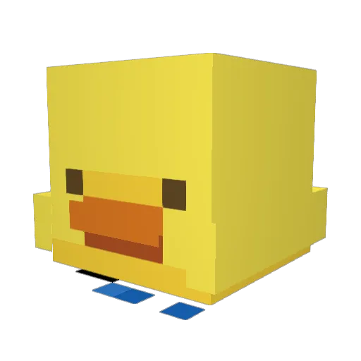 YoungPengo Minecraft avatar head, 3D render