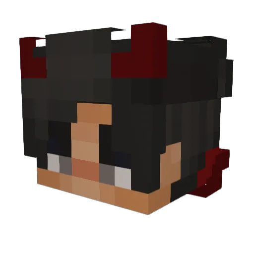 YoungRolling_ Minecraft avatar head, 3D render