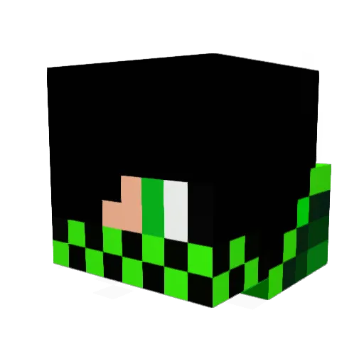 YoungSanity Minecraft avatar head, 3D render