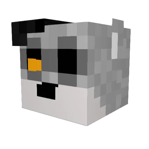 YoungSinatraCG Minecraft avatar head, 3D render
