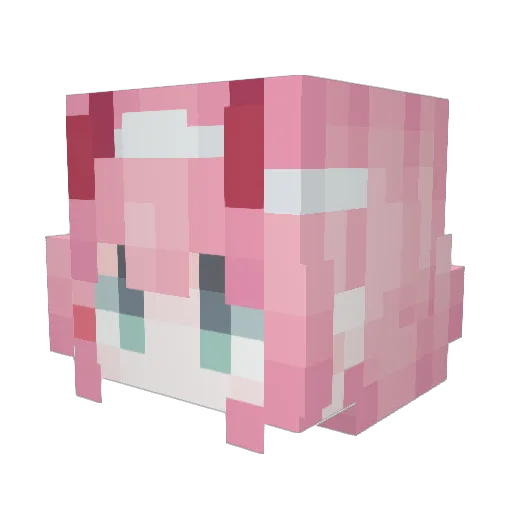 YoungSo_233 Minecraft avatar head, 3D render