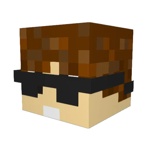 YoungTahoe Minecraft avatar head, 3D render
