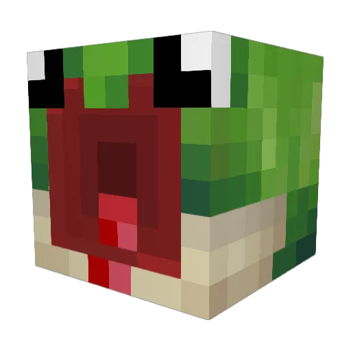 YoungWoodchip Minecraft avatar head, 3D render