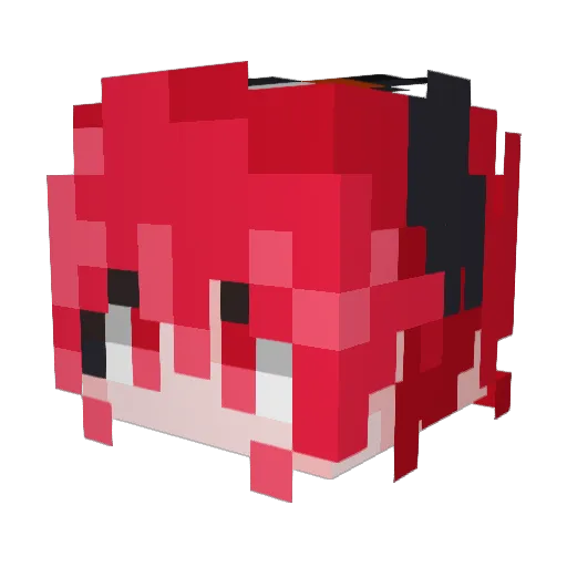 YoungY_B Minecraft avatar head, 3D render