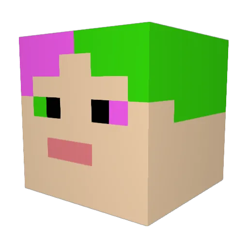 Young_Yety Minecraft avatar head, 3D render