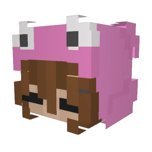 Young_sanzu Minecraft avatar head, 3D render