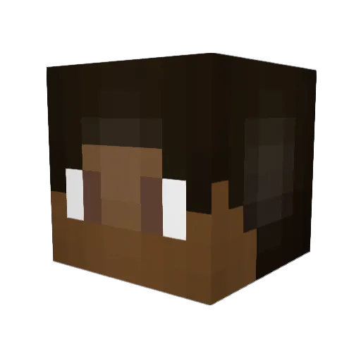 YoungboijFromIG Minecraft avatar head, 3D render