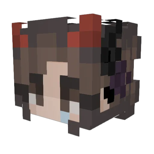 Youngbum23 Minecraft avatar head, 3D render