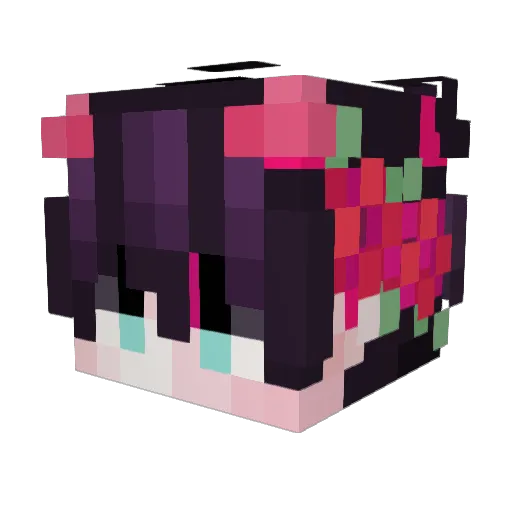 Youngbutter_ Minecraft avatar head, 3D render