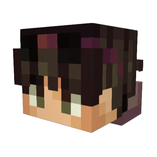 YoungerCentaur Minecraft avatar head, 3D render