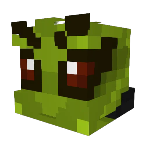 Youngmantis Minecraft avatar head, 3D render