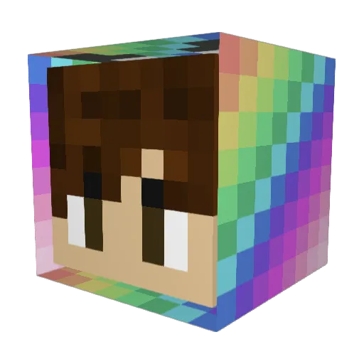 YoungnDelicious Minecraft avatar head, 3D render
