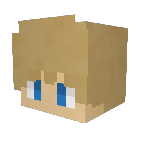 YoungsterJoey25 Minecraft avatar head, 3D render