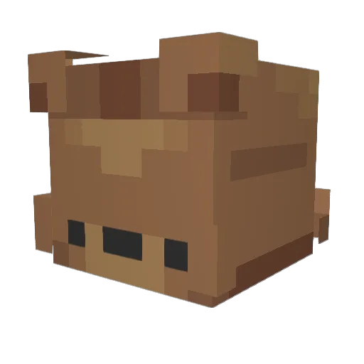 Youngtory Minecraft avatar head, 3D render