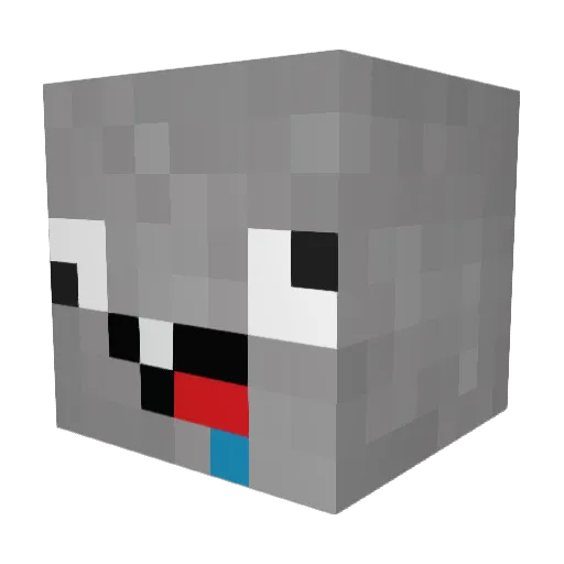 Younis Minecraft avatar head, 3D render
