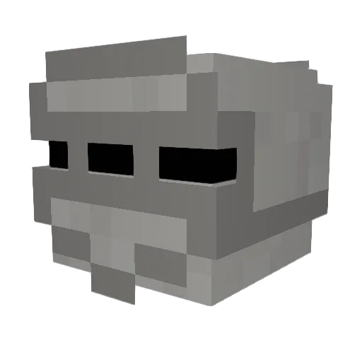 YourACake Minecraft avatar head, 3D render