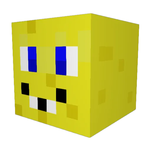 YourAdopted13 Minecraft avatar head, 3D render